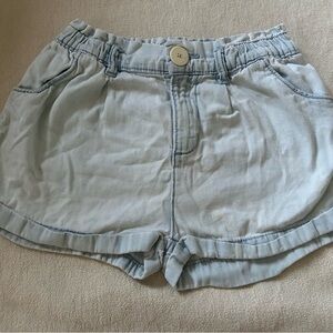 Zara High Waist Light Blue Women's Shorts